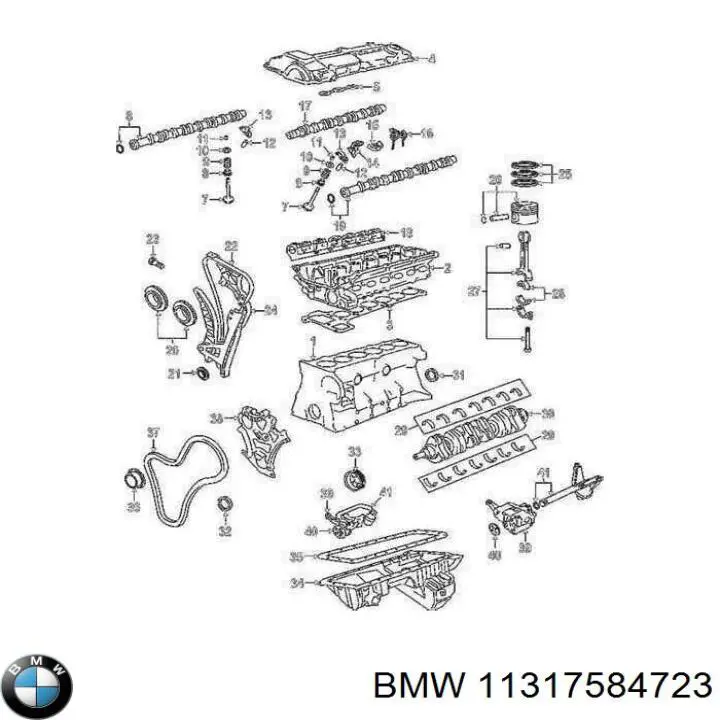 Napinacz łańcucha rozrządu BMW 11317584723 cena, od 43,42 USD