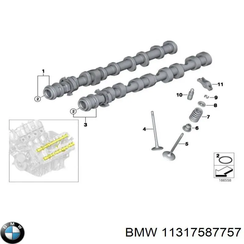 Uszczelniacz wałka rozrządu silnika BMW 7 sedana (E65, E66, E67) (2001 - 2008) cena, od 9,57 USD