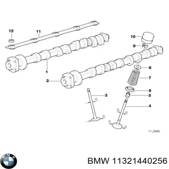 Do koszyka 11321440256 BMW Kompensator hydrauliczny (popychacz hydrauliczny), popychacz zaworu