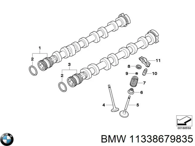 11338679835 BMW Kompensator hydrauliczny (popychacz hydrauliczny), popychacz zaworu