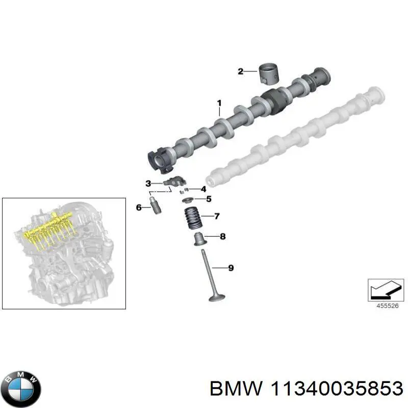 Uszczelniacz zaworu wylotowego, zestaw BMW 11340035853 cena, od 45,59 USD