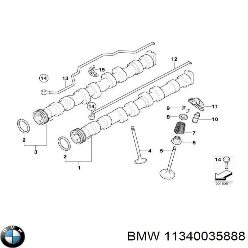 Uszczelniacz zaworu dolotowego/wylotowego, zestaw na silnik BMW 11340035888 cena, od 2,23 USD