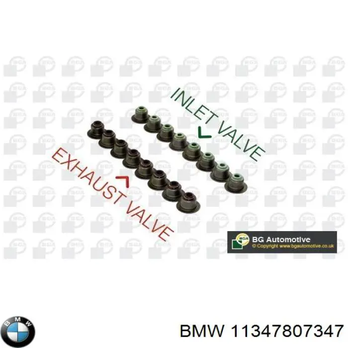 Uszczelniacz zaworu dolotowego/wylotowego, zestaw na silnik BMW 11347807347 cena, od 35,16 USD