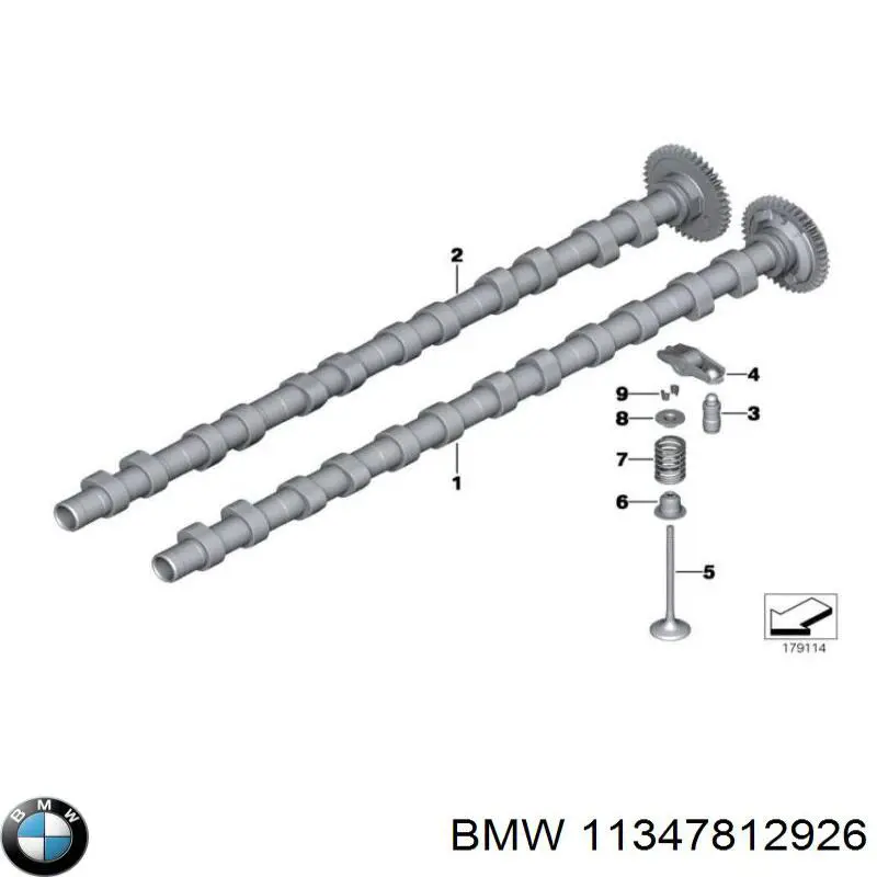 11347812926 BMW Uszczelniacz zaworu dolotowego/wylotowego, zestaw na silnik