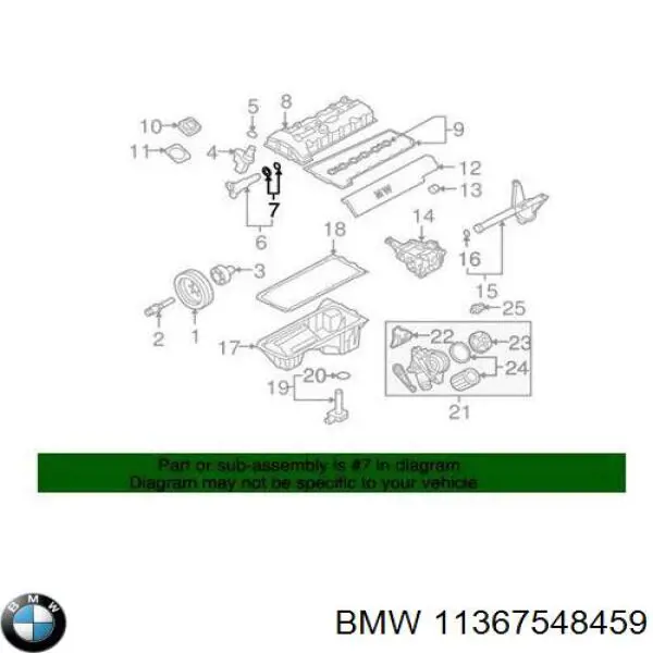 Uszczelka regulatora faz rozrządu BMW 11367548459 cena, od 9,23 USD
