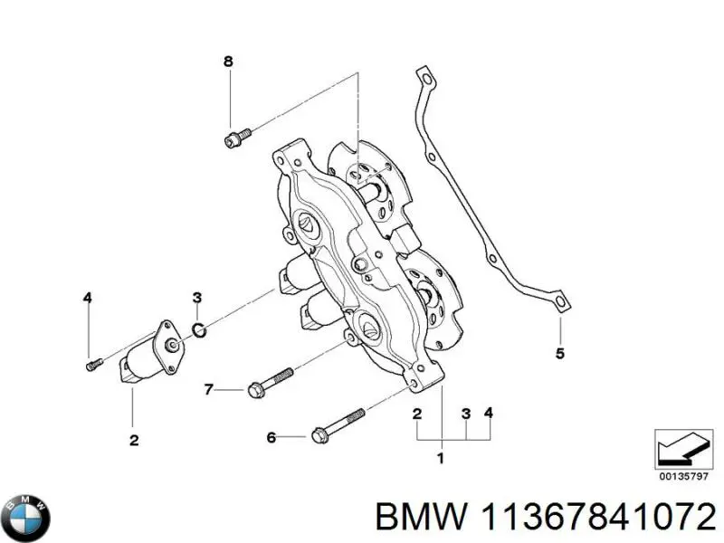 Zawór elektromagnetyczny faz rozrządu 11367841072 BMW
