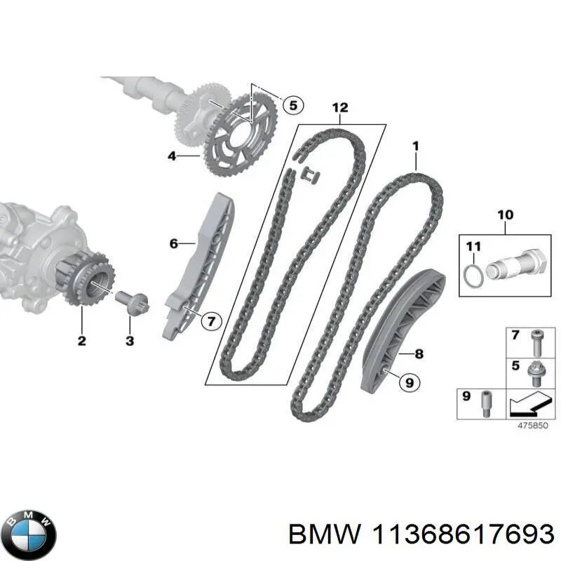 Koło zębate walcowe wałka rozrządu wydechowego BMW 11368617693 cena, od 67,11 USD