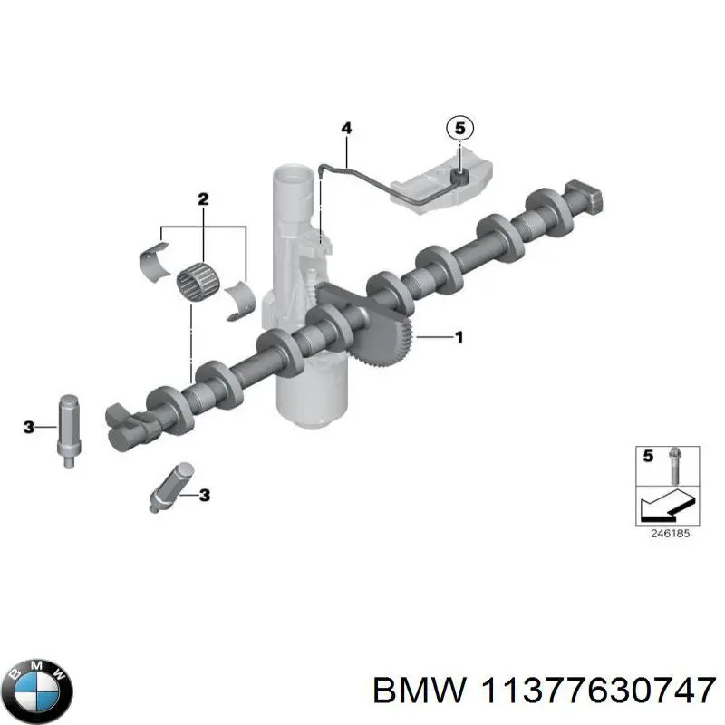 Wał mimośrodowy, Valvetronic BMW 11377630747 cena, od 394,65 USD
