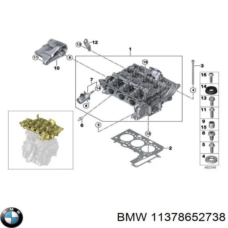 Zawór elektromagnetyczny faz rozrządu BMW 11378652738 cena, od 265,60 USD