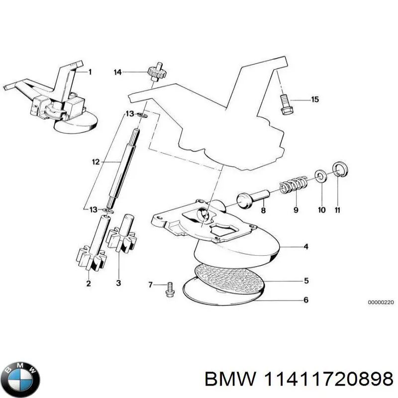 Do koszyka 11411720898 BMW Pompa oleju