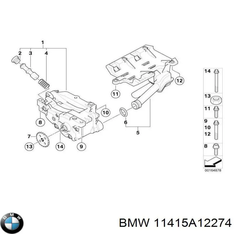Do koszyka 11417567028 BMW Pompa oleju