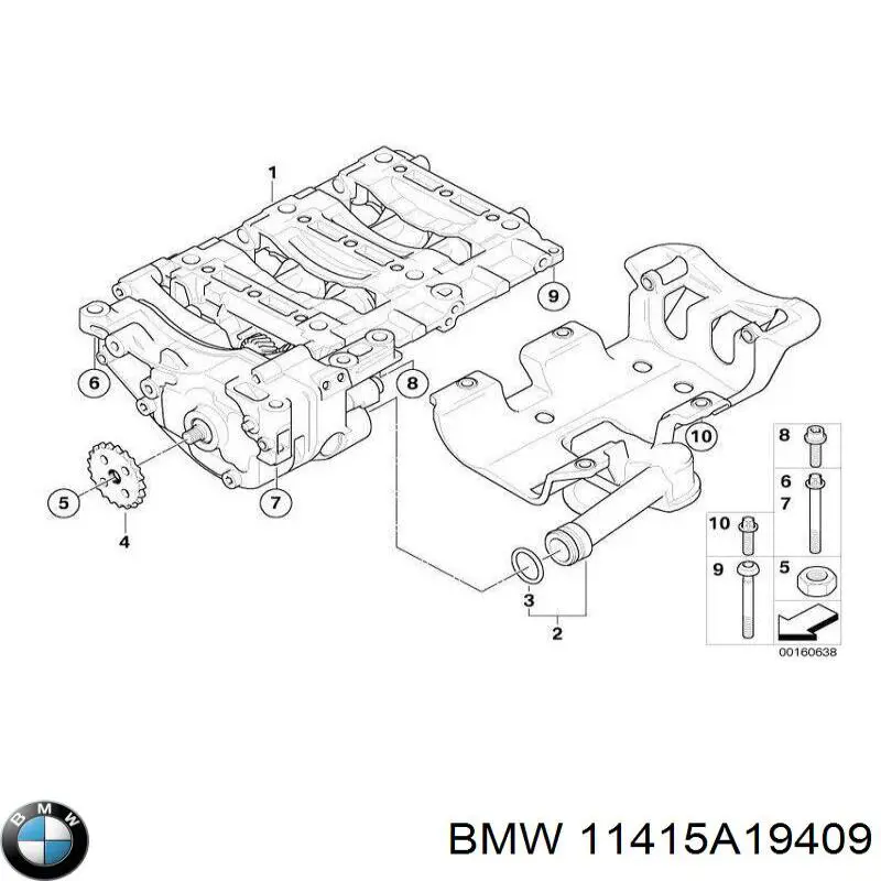 11415A19409 BMW Pompa oleju