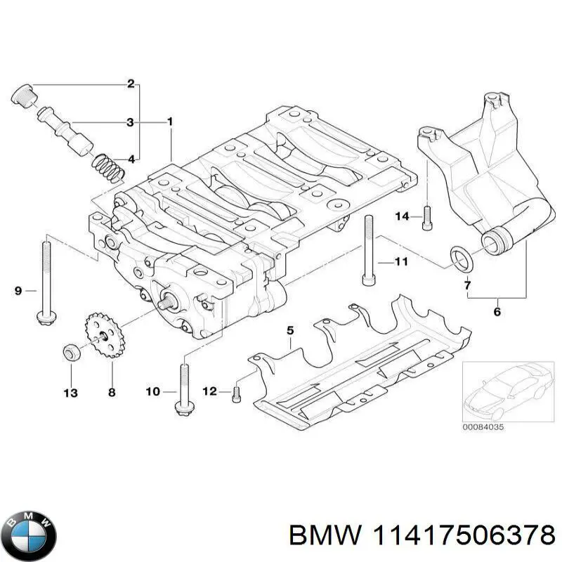 11417506378 BMW Tłumik drgań łańcucha pompy oleju