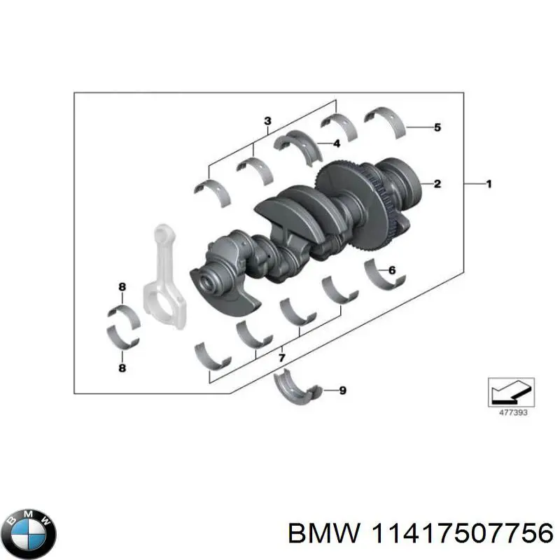 Uszczelka korka wlewu oleju BMW 11417507756 cena, od 6,97 USD