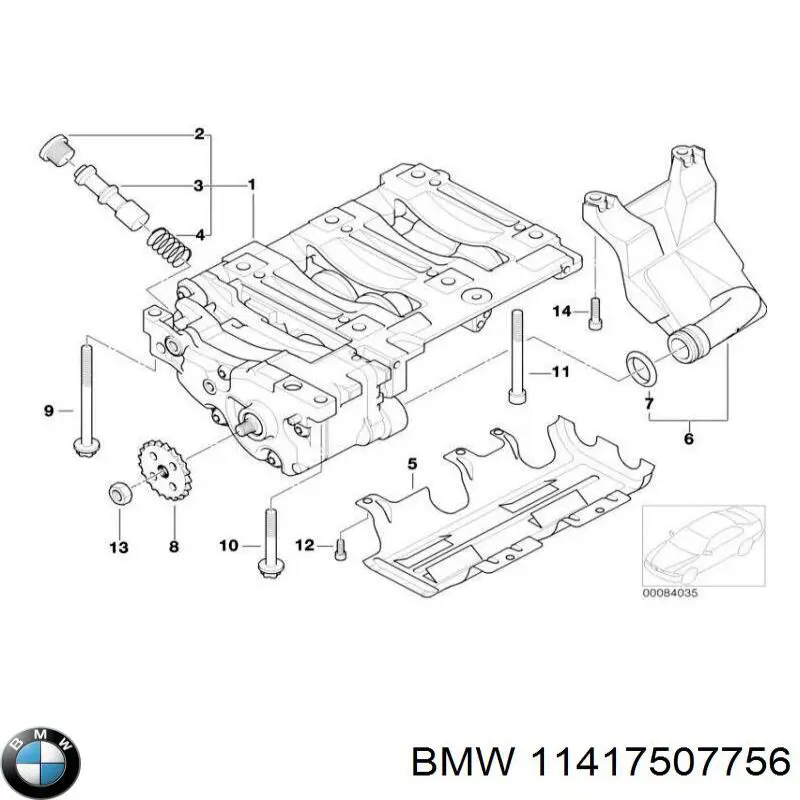 11417507756 BMW Uszczelka korka wlewu oleju