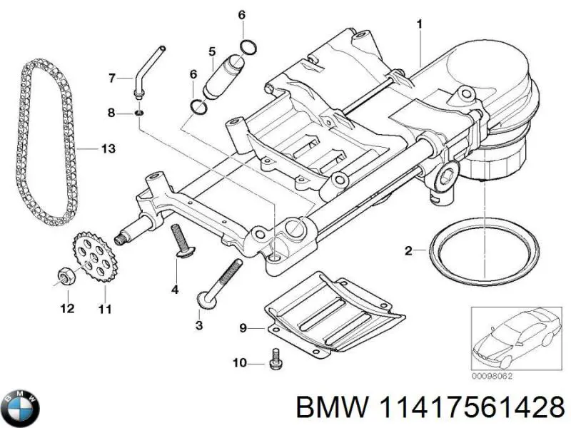 Pompa oleju BMW 11417561428 cena, od 1381,13 USD