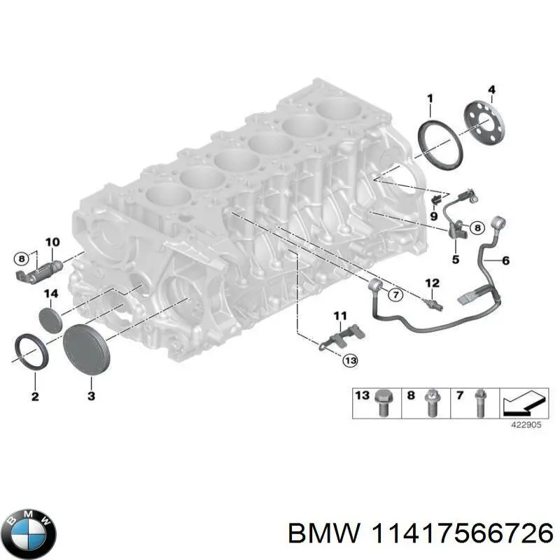 Do koszyka 11417566726 BMW Uszczelka korka wlewu oleju