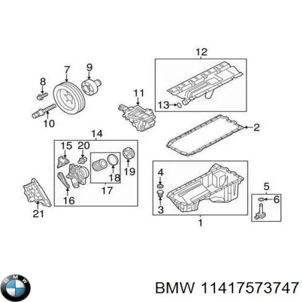 Pompa oleju do BMW 7 (F01, F02, F03, F04)