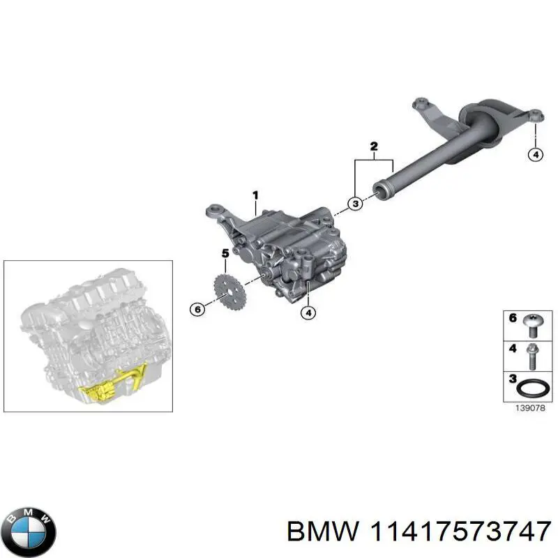 11417573747 BMW Pompa oleju