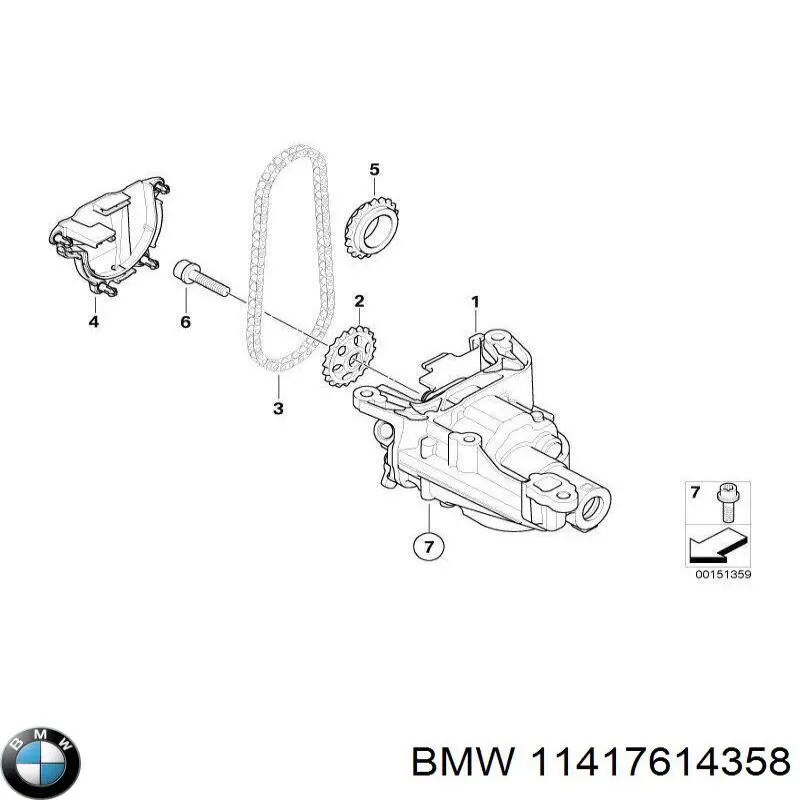 11417614358 BMW Pompa oleju