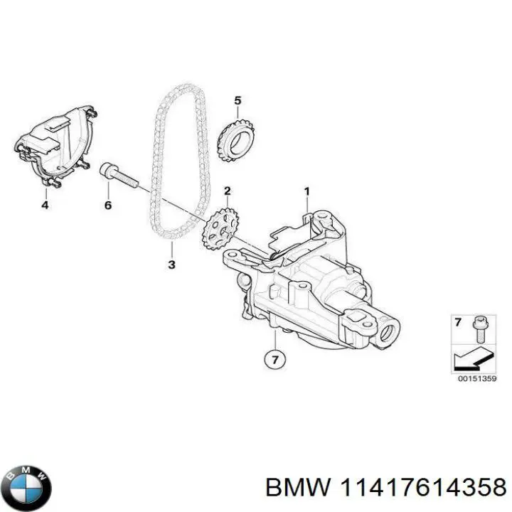 Pompa oleju BMW 11417614358 cena, od 220,14 USD