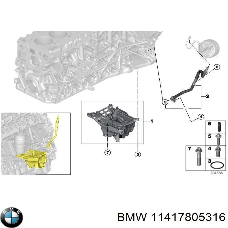 11417805316 BMW Pompa podciśnienia
