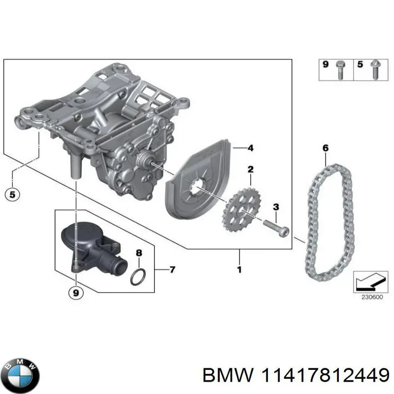 Koło zębate napędu pompy oleju BMW 11417812449 cena, od 14,63 USD
