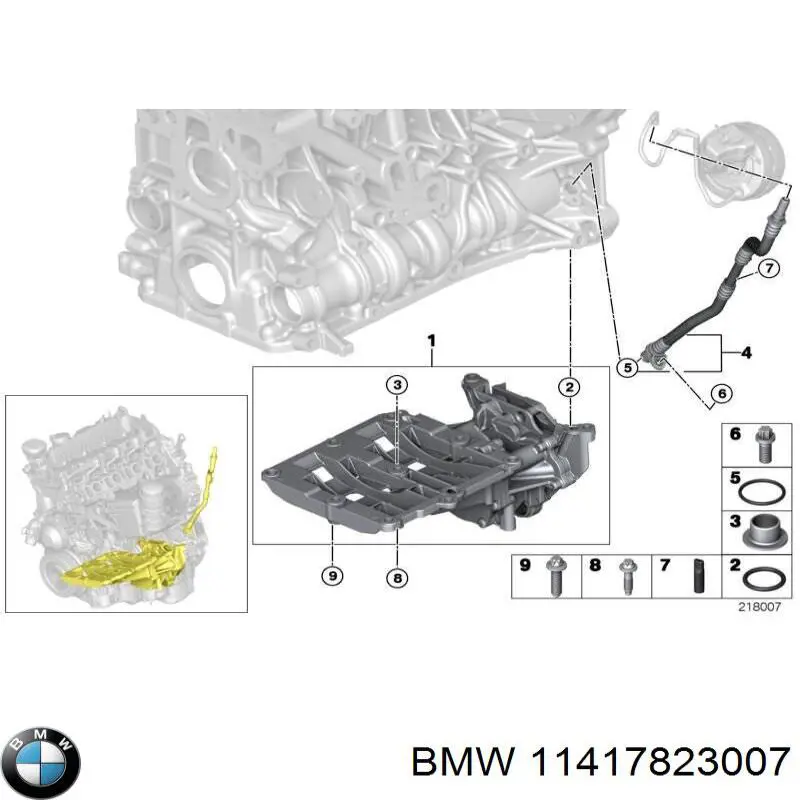 11417823007 BMW Pompa oleju
