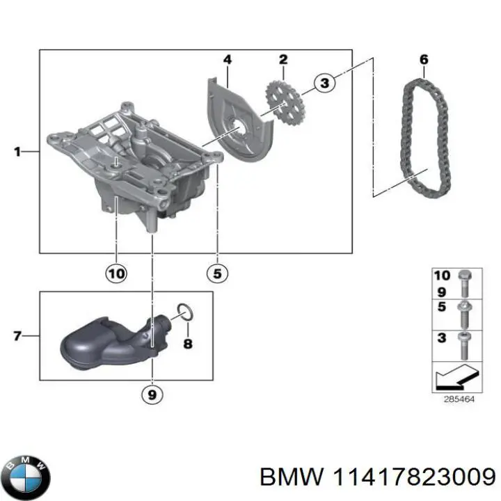 11417823009 BMW Pompa oleju