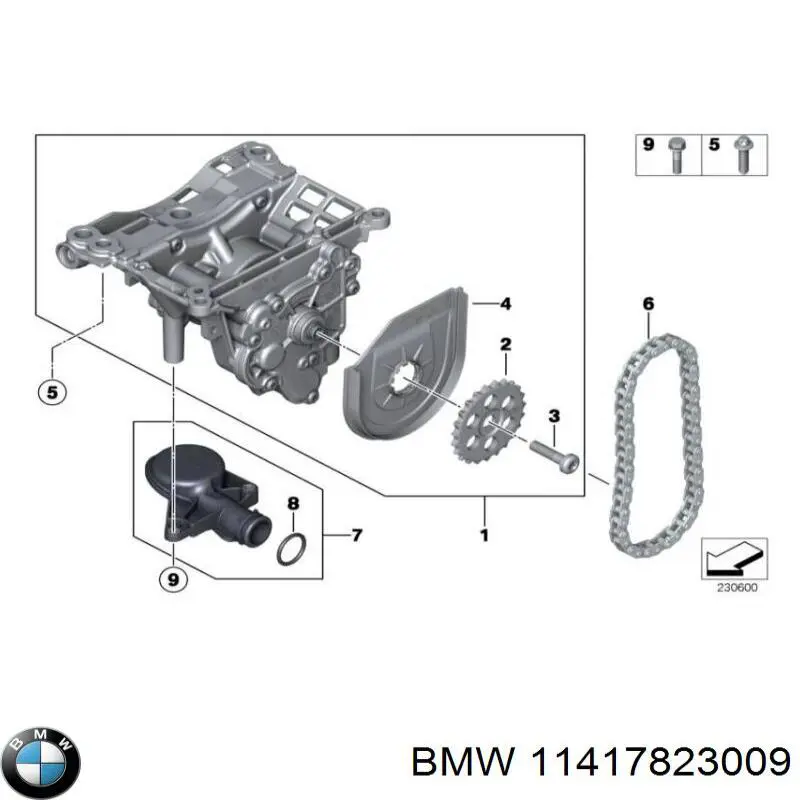 Pompa oleju BMW 11417823009 cena, od 715,82 USD