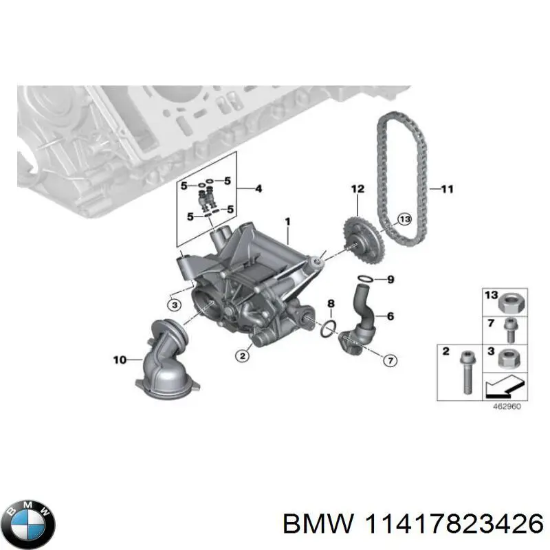 11417823426 BMW Listwa ochronna szyby tylnej