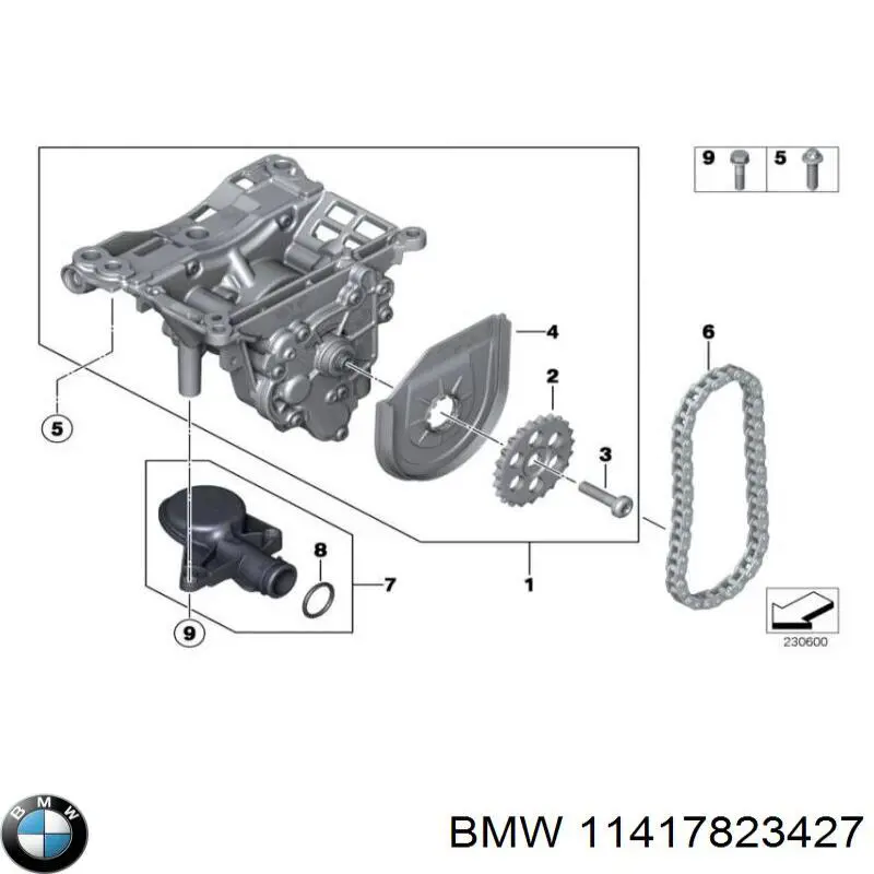 11417823427 BMW Listwa ochronna szyby tylnej