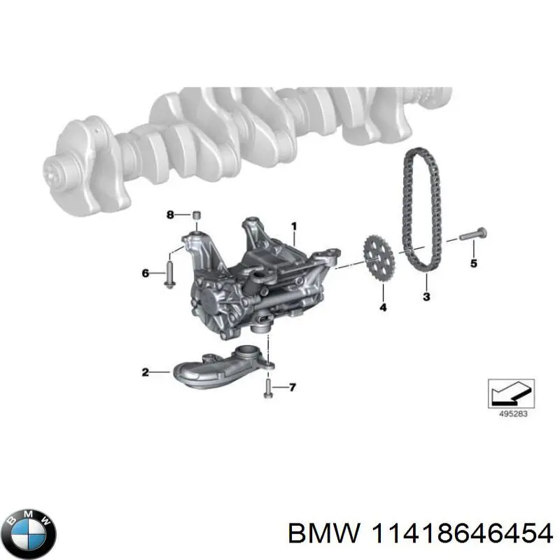 11418646454 BMW Pompa oleju