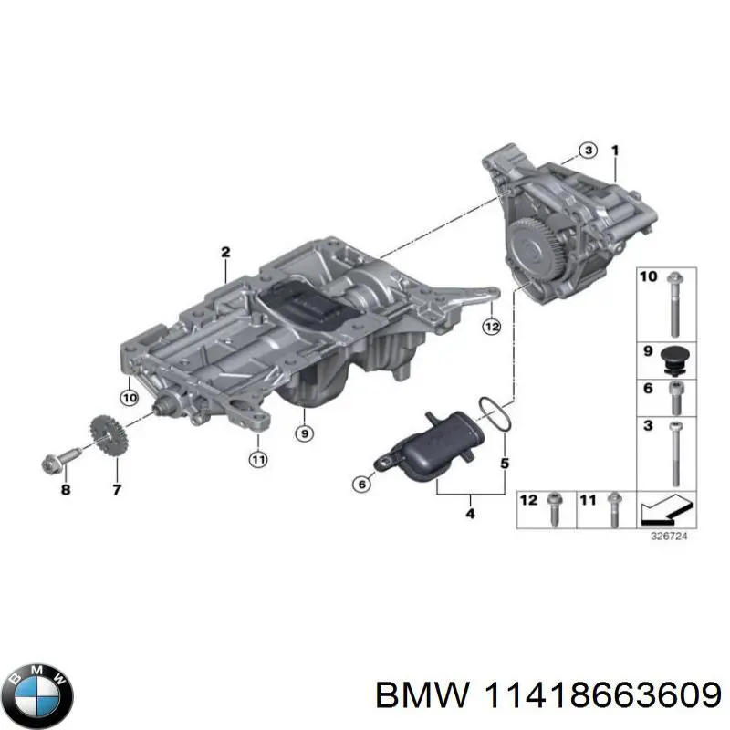 Łańcuch pompy oleju BMW 11418663609 cena, od 36,88 USD