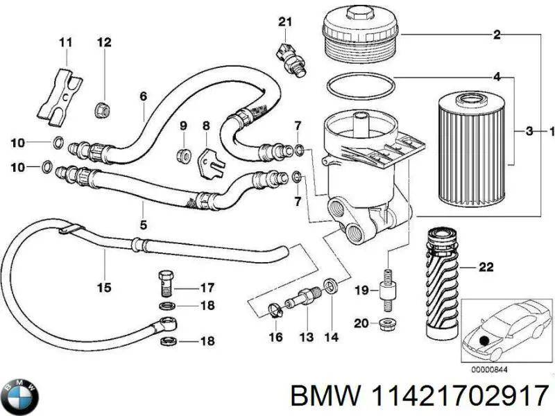  BMW 11421702917 cena, od 5,49 USD