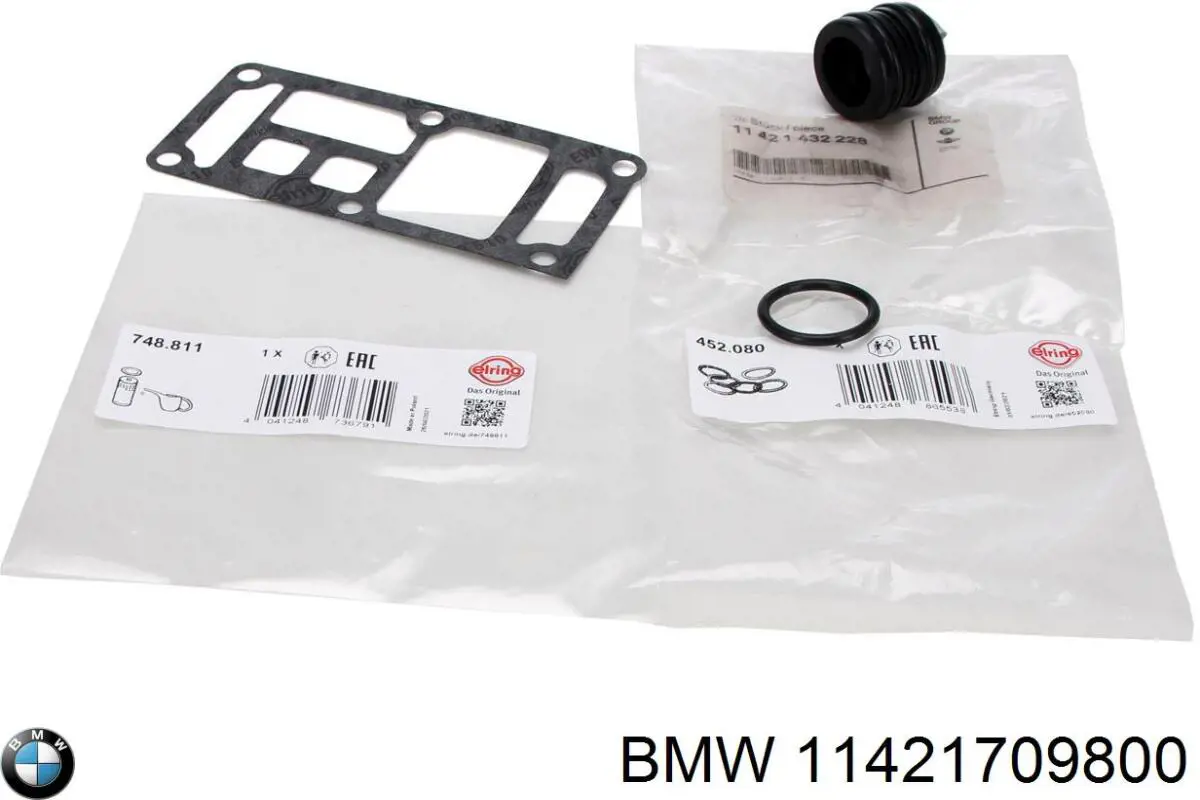 Do koszyka 11421709800 BMW Uszczelka adaptera filtra oleju