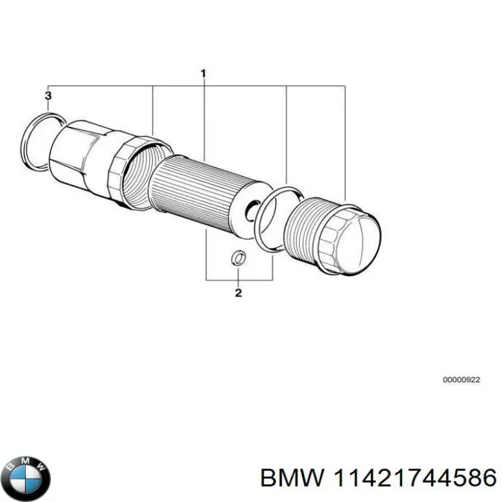Filtr oleju BMW 11421744586 cena, od 11,76 USD