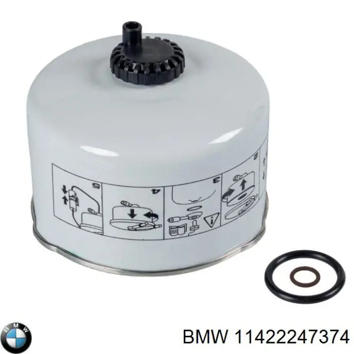 Do koszyka 11422247374 BMW Uszczelka chłodnicy oleju