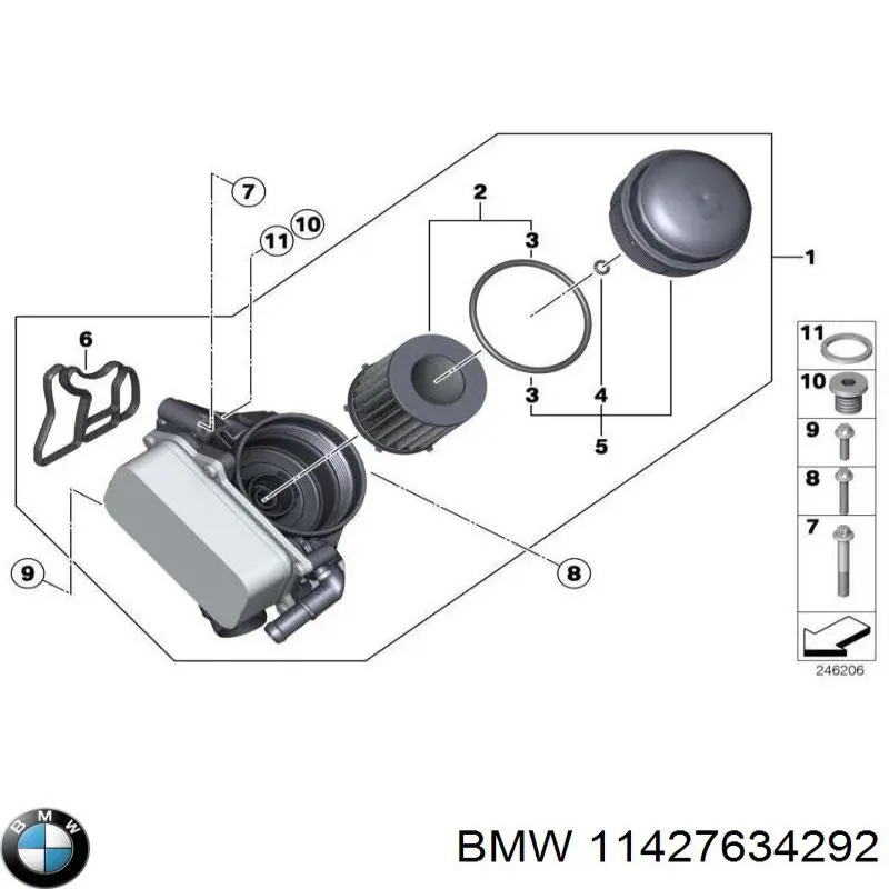 11427634292 BMW Filtr oleju