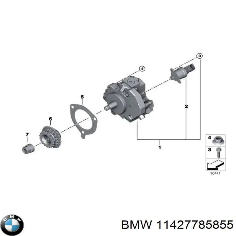 Rurka (przewód) dopływu oleju do turbiny BMW 11427785855 cena, od 21,32 USD