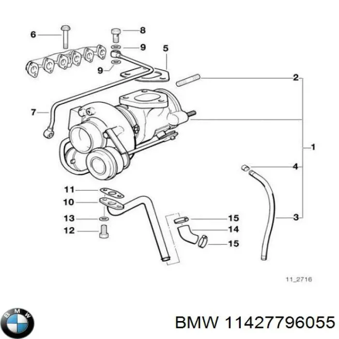 700 1163 Autotechteile przewód (króciec chłodzenia turbiny cieczą, zwrotny)