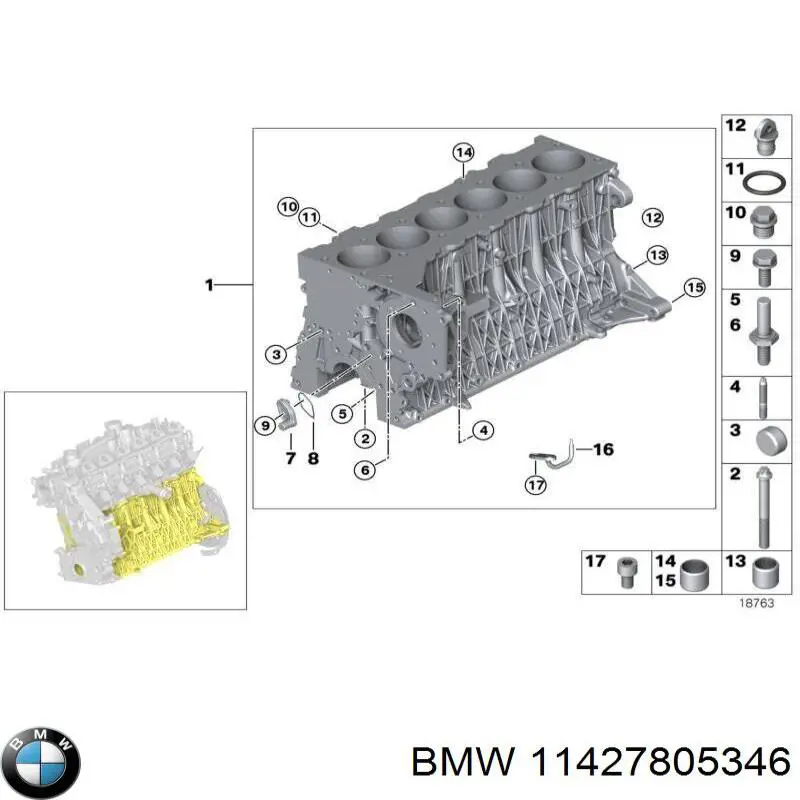 Filtr oleju BMW 11427805346 cena, od 58,82 USD