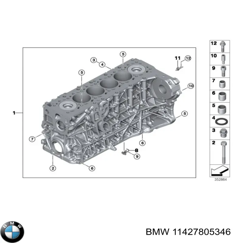 11427805346 BMW Filtr oleju