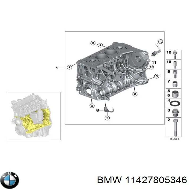 11427805346 BMW Filtr oleju