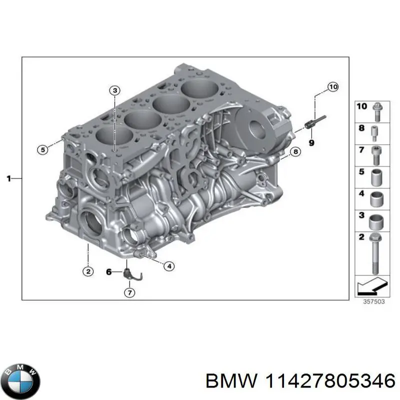 Filtr oleju 11427805346 BMW