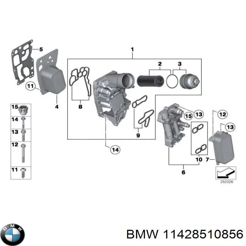 Chłodnica oleju BMW 11428510856 cena, od 49,17 USD
