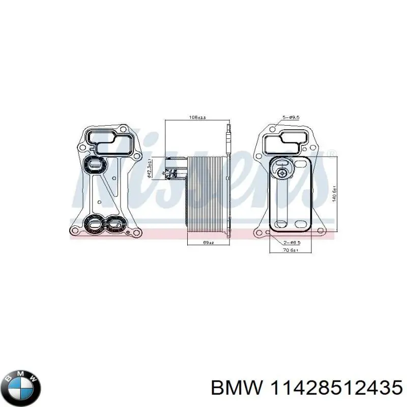 Uszczelka chłodnicy oleju BMW 11428512435 cena, od 70,71 USD