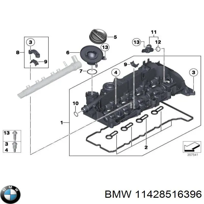 Do koszyka 11428516396 BMW Uszczelka chłodnicy oleju