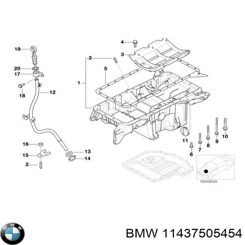 Bagnet poziomu oleju w silniku BMW X5 SUV (E53) (2000 - 2006) cena, od 69,62 USD