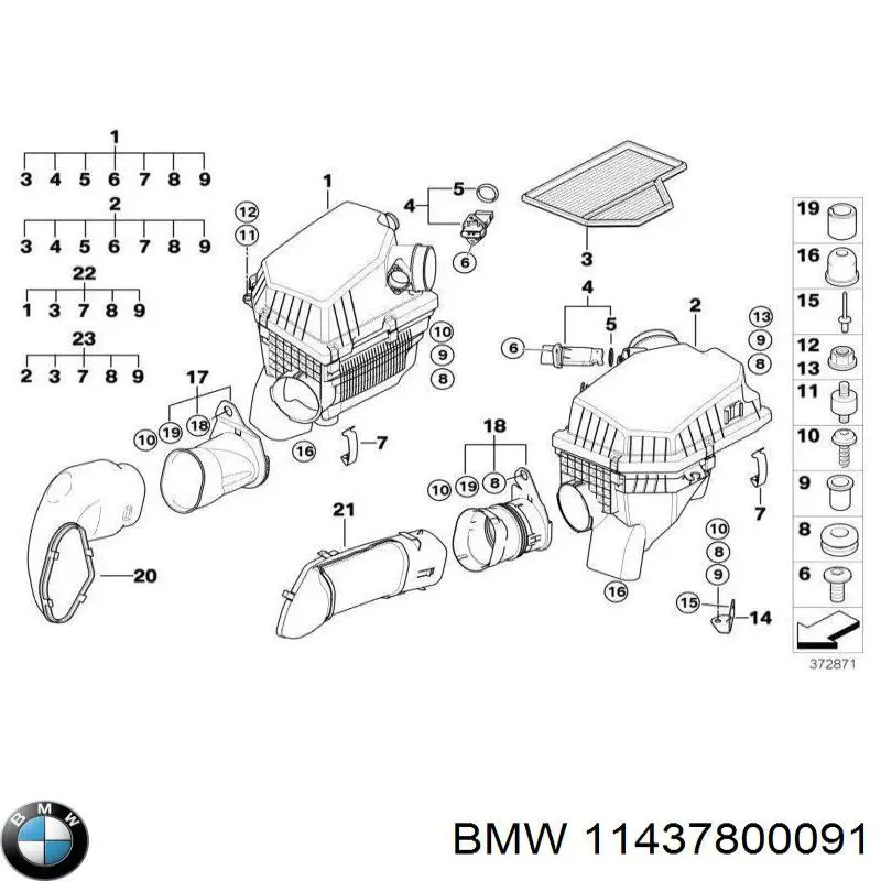 Do koszyka Bagnet poziomu oleju w silniku BMW X5  E70